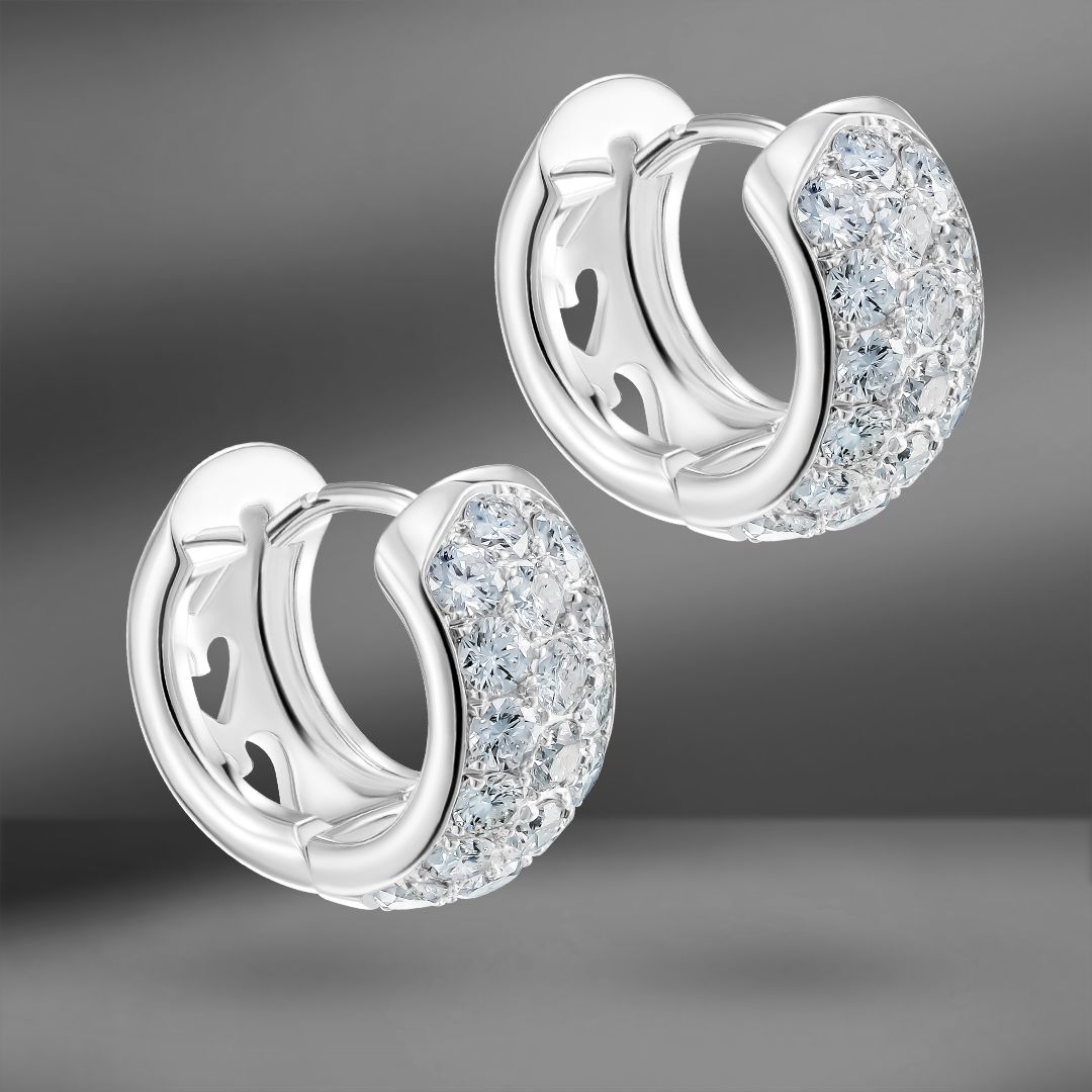 продажа Золотые серьги с бриллиантами 2.04 Ct в салоне «Emporium Gold»