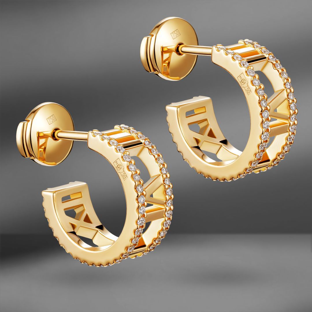 продажа Золотые серьги с бриллиантами Tiffany & Co. Atlas в салоне «Emporium Gold»