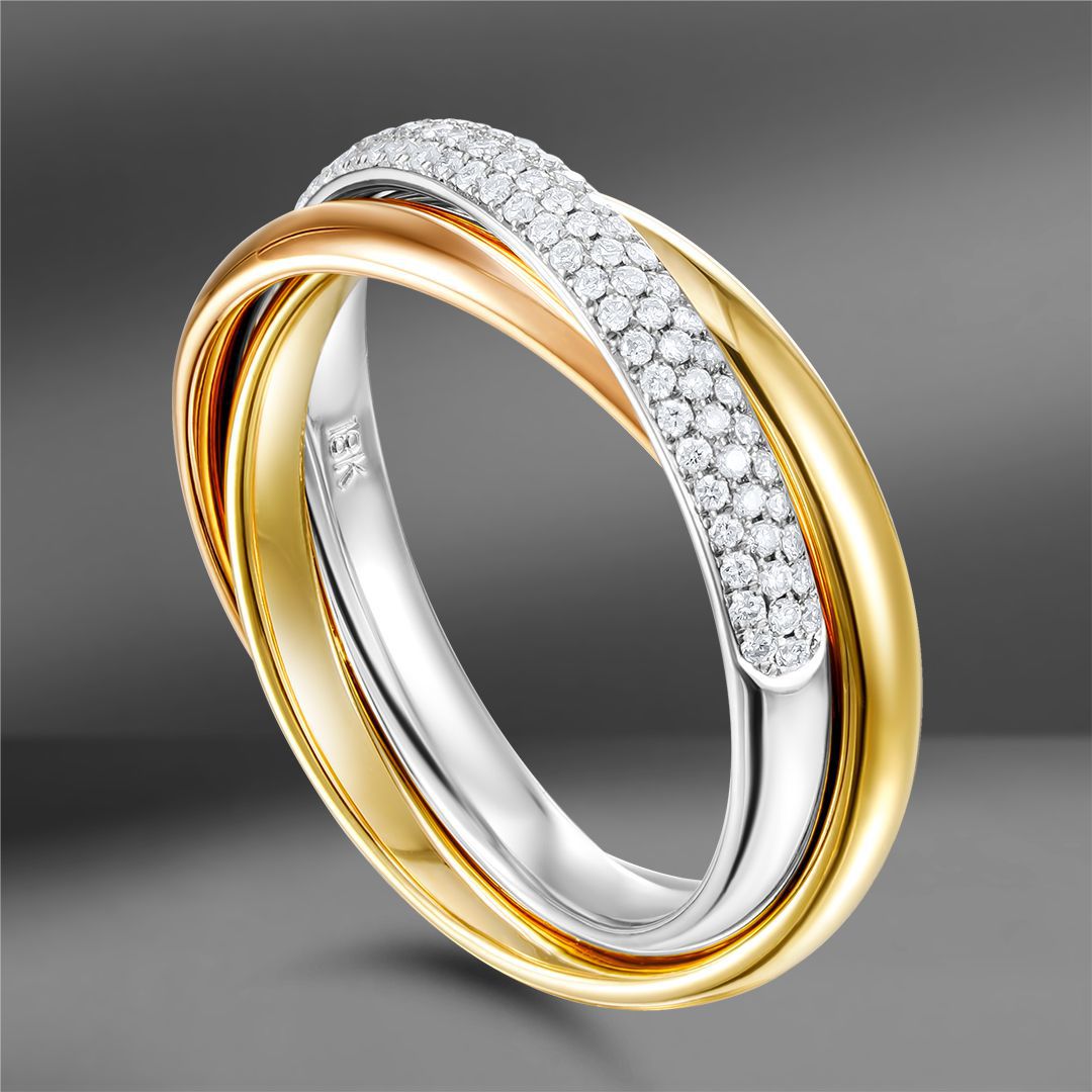 продажа Золотое кольцо с бриллиантами 0.36 Ct (Eu 55) в салоне «Emporium Gold»