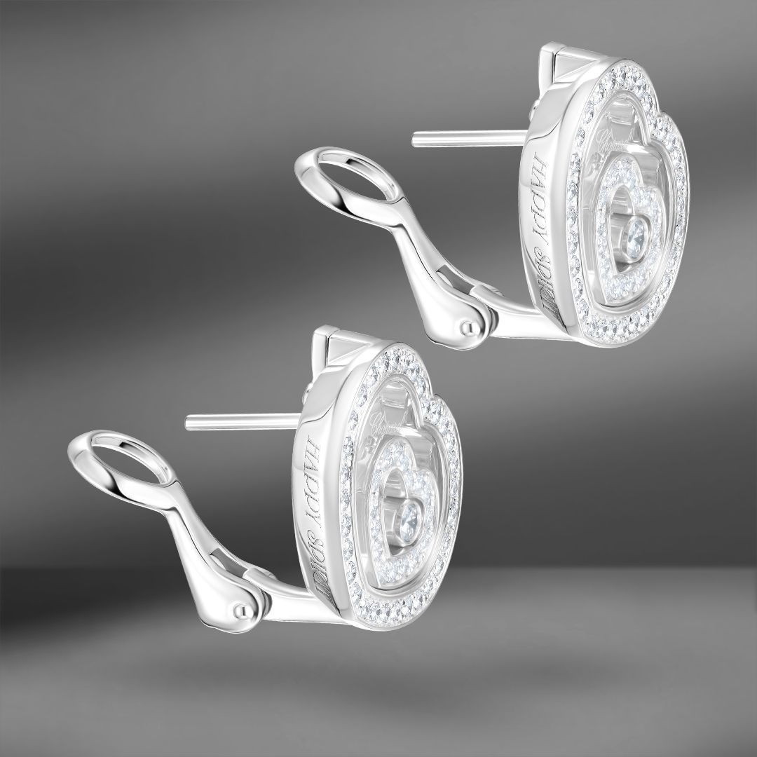 продажа Золотые серьги с бриллиантами Chopard Happy Hearts в салоне «Emporium Gold»