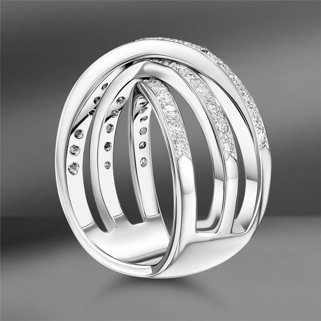 продажа Золотое кольцо с бриллиантами 0.79 Ct (Eu 54) в салоне «Emporium Gold»