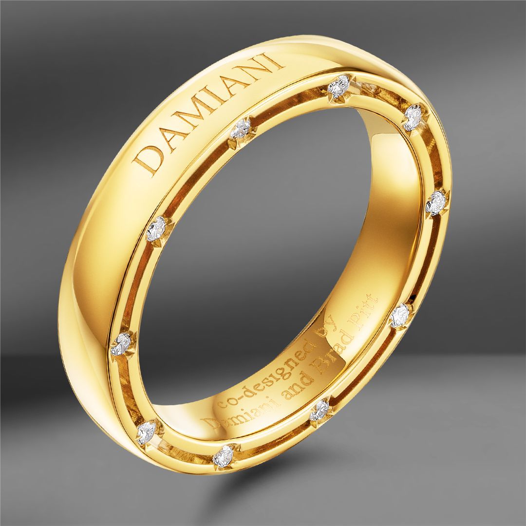 продажа Золотое кольцо Damiani D. Side Brad Pitt (Eu 49) в салоне «Emporium Gold»