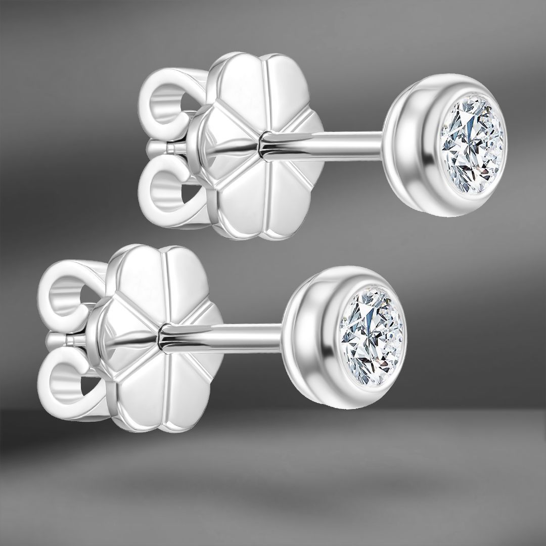 продажа Золотые пусеты с бриллиантами 0.43 Ct в салоне «Emporium Gold»