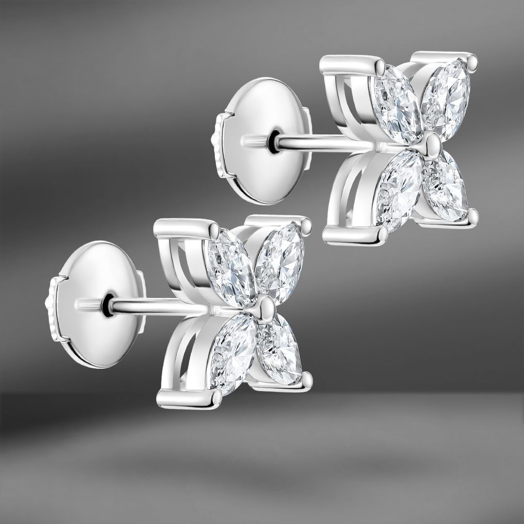 продажа Золотые серьги Fantasy с бриллиантами 1.24 Ct в салоне «Emporium Gold»