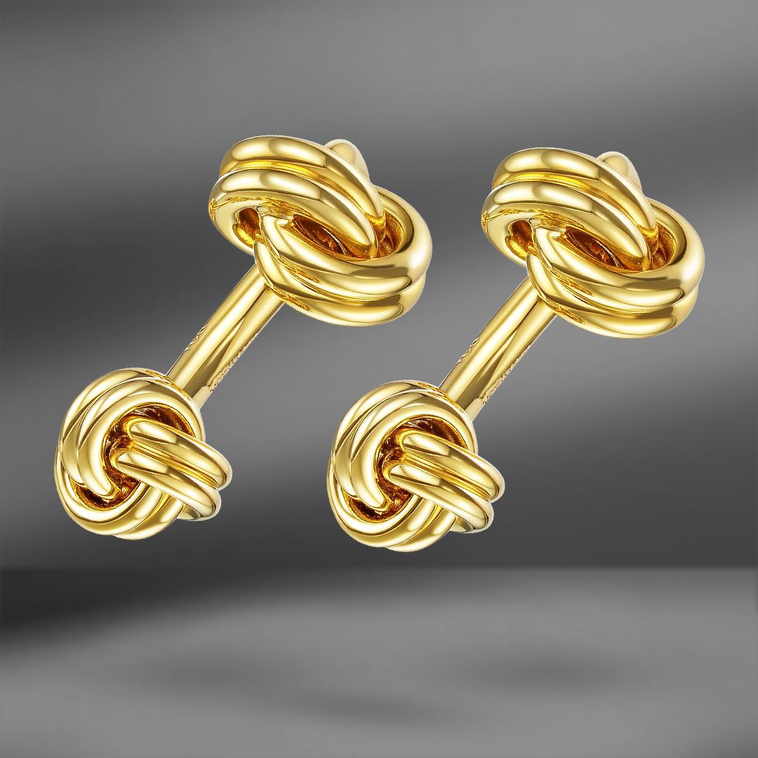 продажа Золотые запонки Tiffany & Co. Knot в салоне «Emporium Gold»