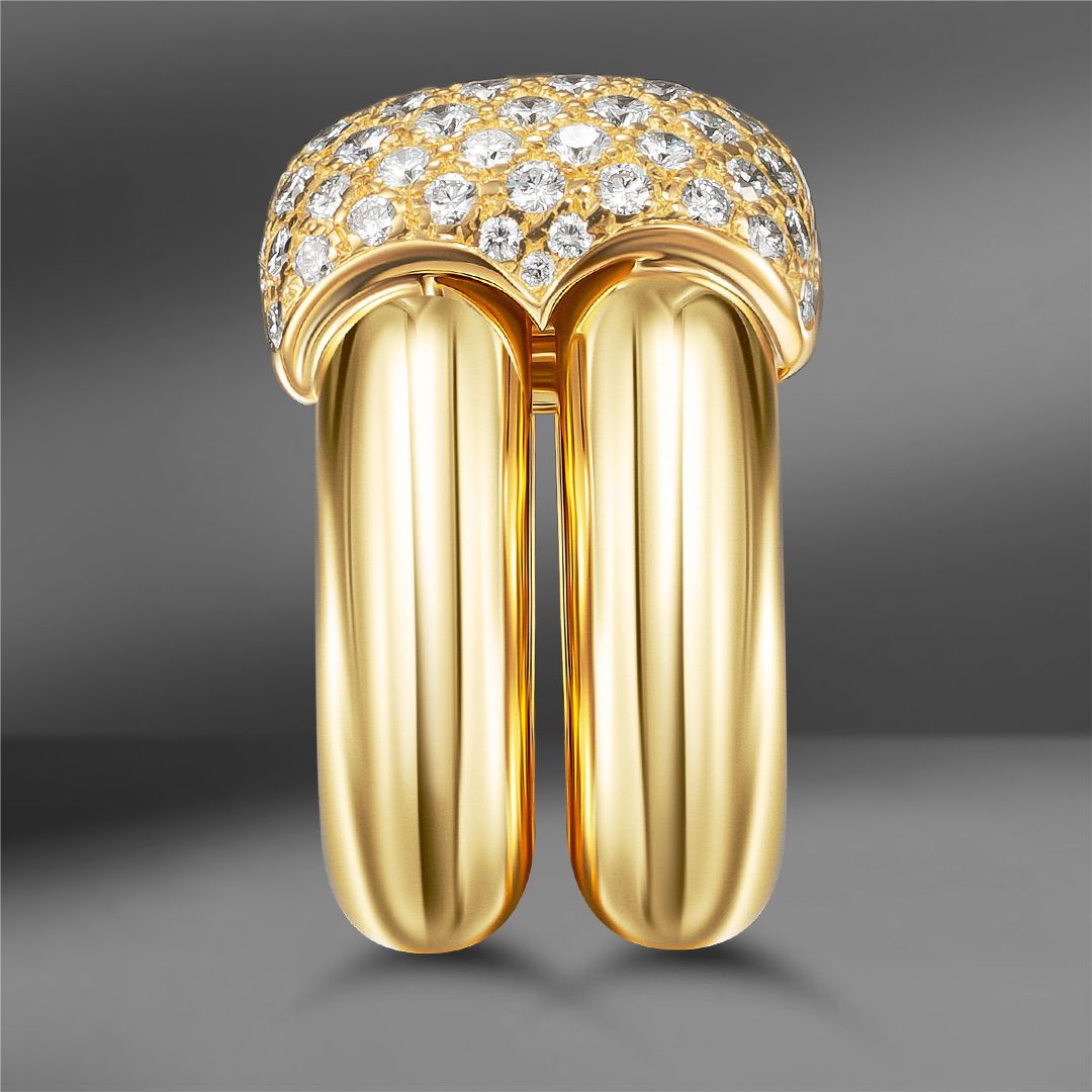 продажа Золотое кольцо с бриллиантами Chaumet Duo в салоне «Emporium Gold»