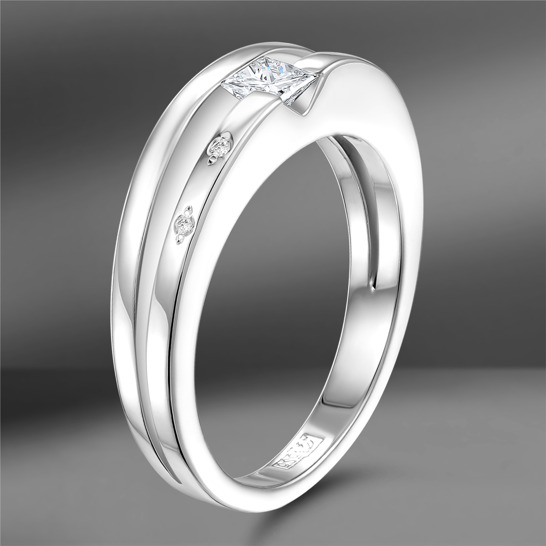 продажа Золотое кольцо с бриллиантами 0.26 Ct (Eu 57) в салоне «Emporium Gold»