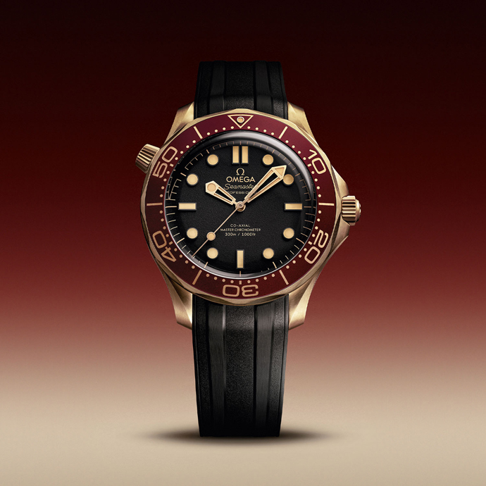 OMEGA Seamaster Diver 300M из Bronze Gold с сетчатым и каучуковым браслетами