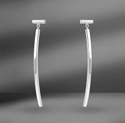 продажа Золотые серьги Tiffany & Co. "T" 42 мм в салоне «Emporium Gold»