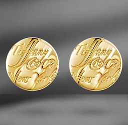 продажа Золотые серьги Tiffany & Co. Notes в салоне «Emporium Gold»