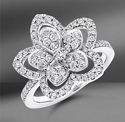 продажа Золотое кольцо Graff Wild Flower в салоне «Emporium Gold»