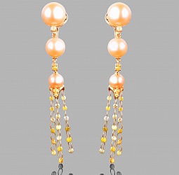 продажа Золотые серьги с бриллиантами и жемчугом Giovanni Ferraris Vanity в салоне «Emporium Gold»