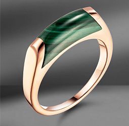 продажа Золотое кольцо с малахитом Bvlgari Tronchetto Mysa в салоне «Emporium Gold»