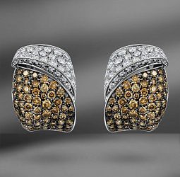 продажа Золотые серьги с бриллиантами 5.08 Ct в салоне «Emporium Gold»