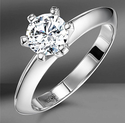 продажа Золотое кольцо с бриллиантом 1.08 Ct в салоне «Emporium Gold»