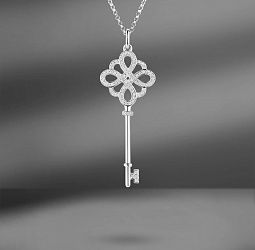 продажа Золотая подвеска key с бриллиантами 0.26 Ct в салоне «Emporium Gold»