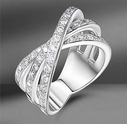 продажа Золотое кольцо с бриллиантами 0.79 Ct (Eu 54) в салоне «Emporium Gold»
