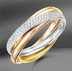 продажа Золотое кольцо с бриллиантами 0.36 Ct (Eu 55) в салоне «Emporium Gold»