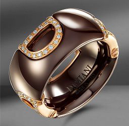 продажа Золотое кольцо с керамикой Damiani D.Icon в салоне «Emporium Gold»