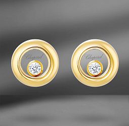 продажа Золотые серьги Chopard Happy Diamonds 0.10 Ct в салоне «Emporium Gold»