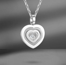 продажа Золотая подвеска Chopard Happy Heart 14 мм в салоне «Emporium Gold»