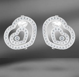 продажа Золотые серьги с бриллиантами Chopard Happy Hearts в салоне «Emporium Gold»