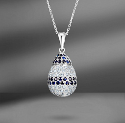 продажа Золотая подвеска с сапфирами 2.30 Ct и бриллиантами в салоне «Emporium Gold»