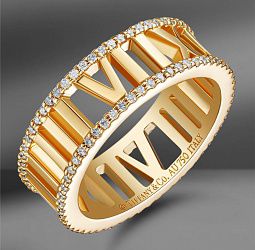 продажа Золотое кольцо с бриллиантами Tiffany & Co. Atlas в салоне «Emporium Gold»
