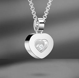 продажа Золотая подвеска с бриллиантом Chopard Happy Hearts в салоне «Emporium Gold»