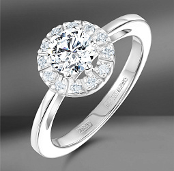 продажа Золотое кольцо с бриллиантами 0.84 Ct в салоне «Emporium Gold»