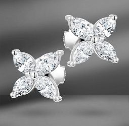 продажа Золотые серьги Fantasy с бриллиантами 1.24 Ct в салоне «Emporium Gold»