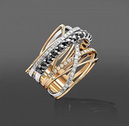продажа Золотое кольцо Piero Milano с бриллиантами в салоне «Emporium Gold»