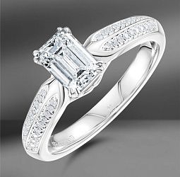 продажа Золотое кольцо с бриллиантами 1.11 Ct в салоне «Emporium Gold»