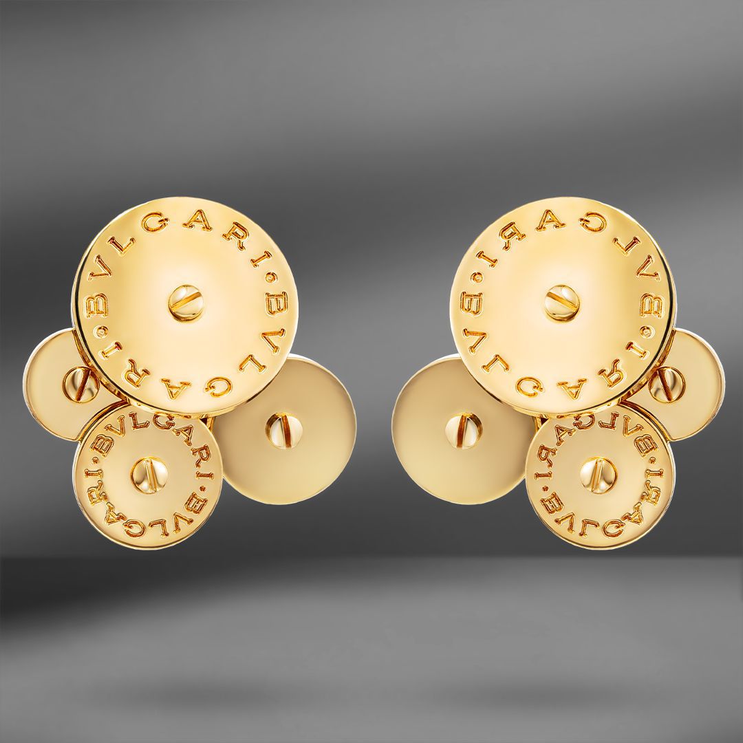 Золотые серьги Bvlgari Cicladi 18 мм.