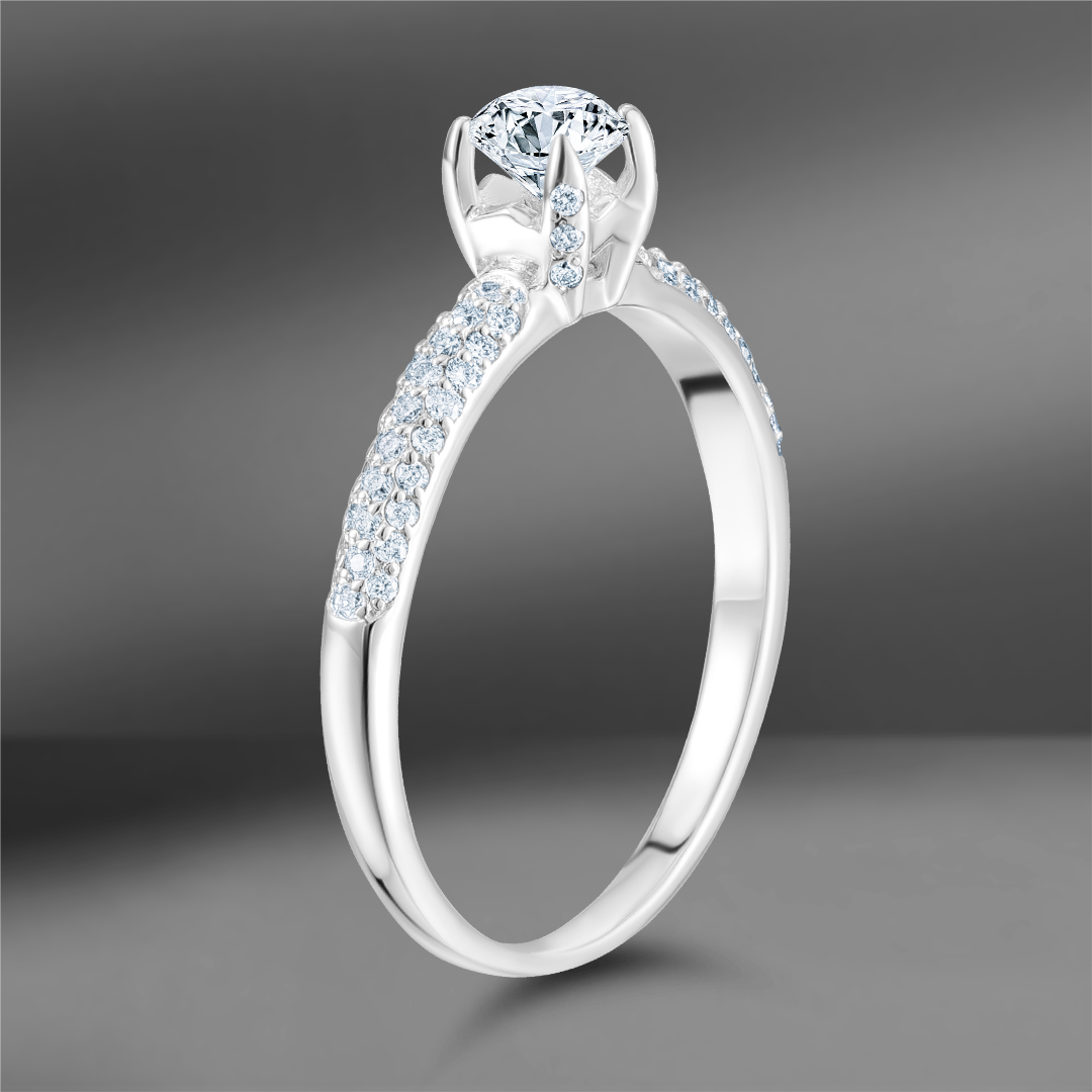 продажа Золотое кольцо с бриллиантами 0.70 Ct (Eu 56) в салоне «Emporium Gold»