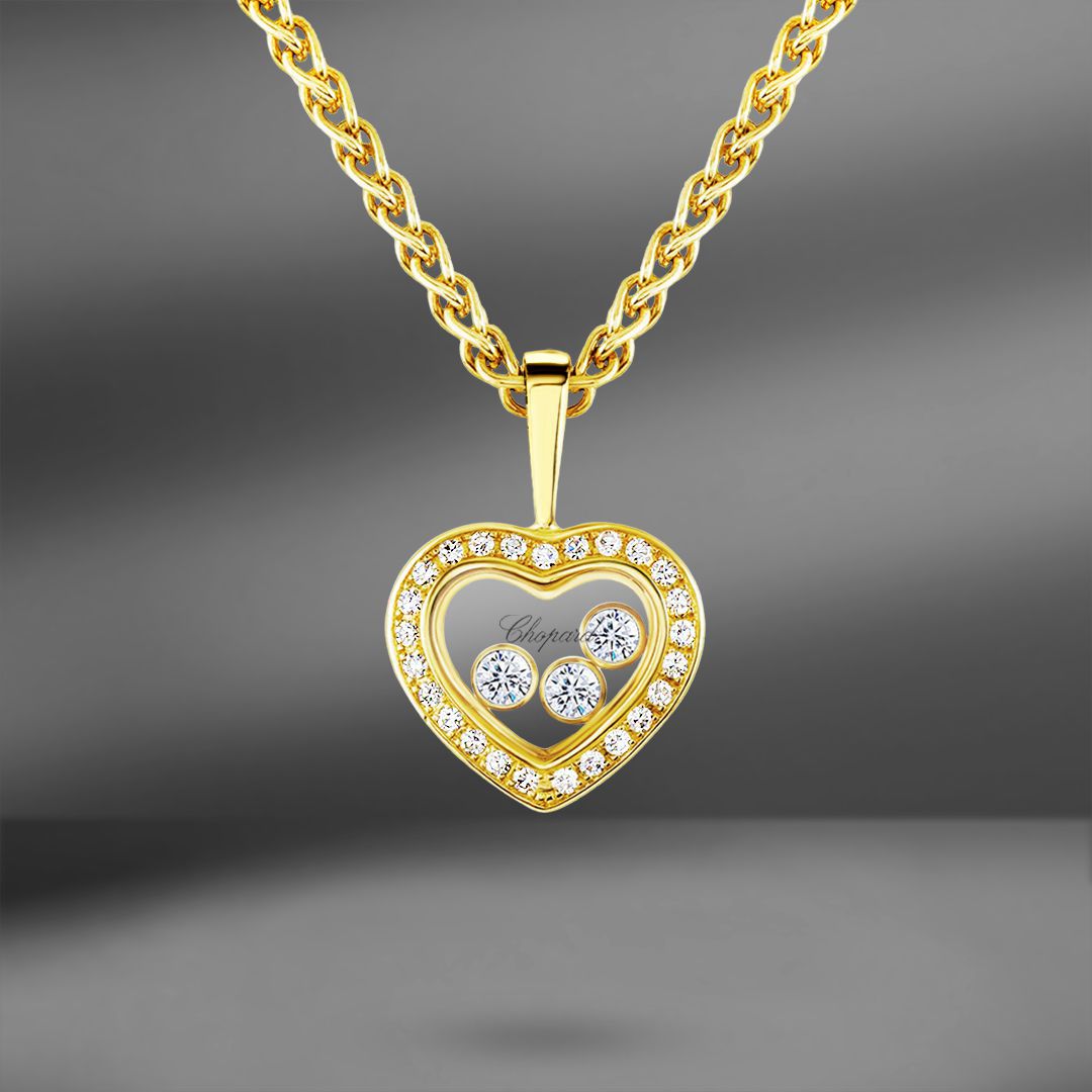 Золотая подвеска Chopard Happy Diamonds 0.27 Ct