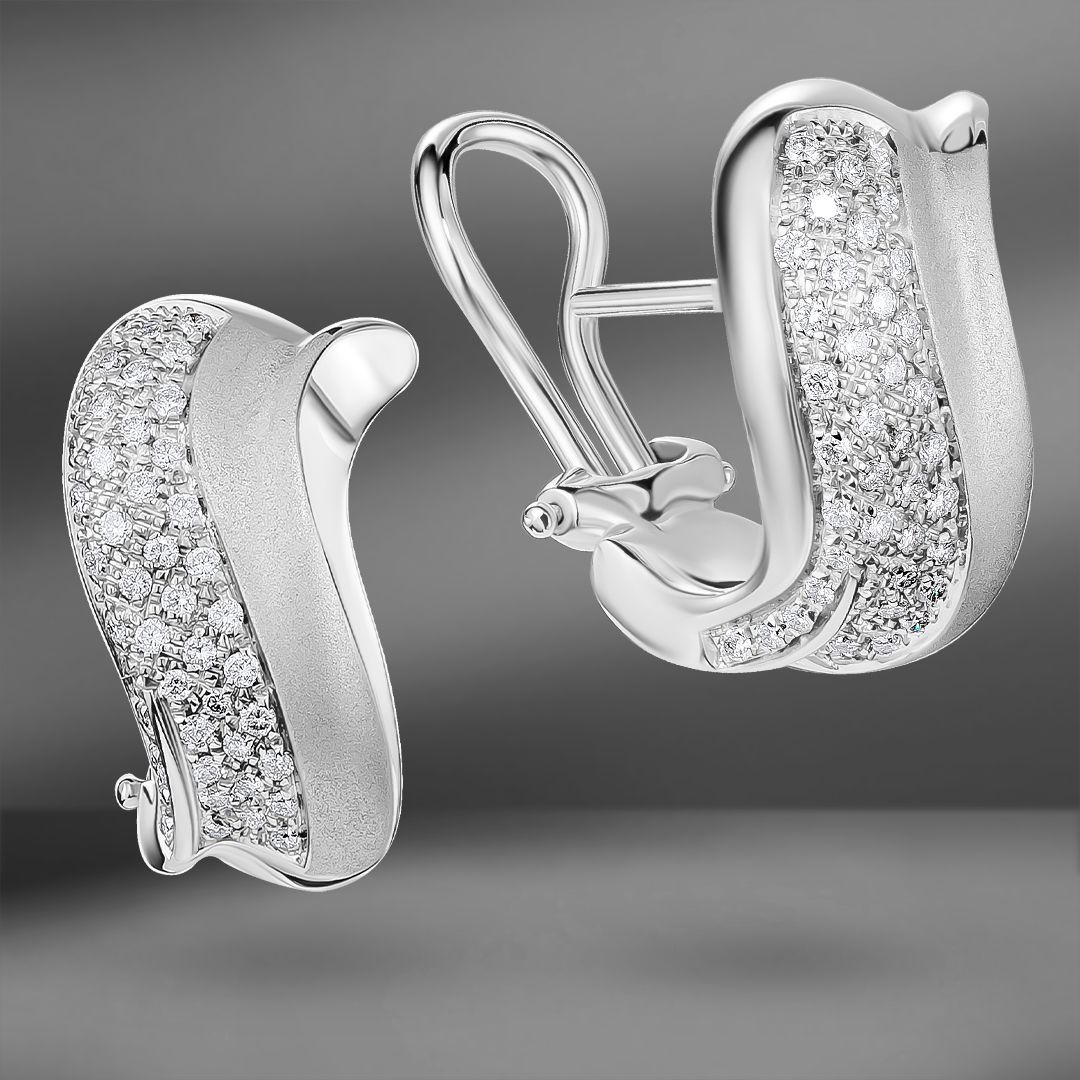 продажа Золотые серьги с бриллиантами Oro Giorgio в салоне «Emporium Gold»