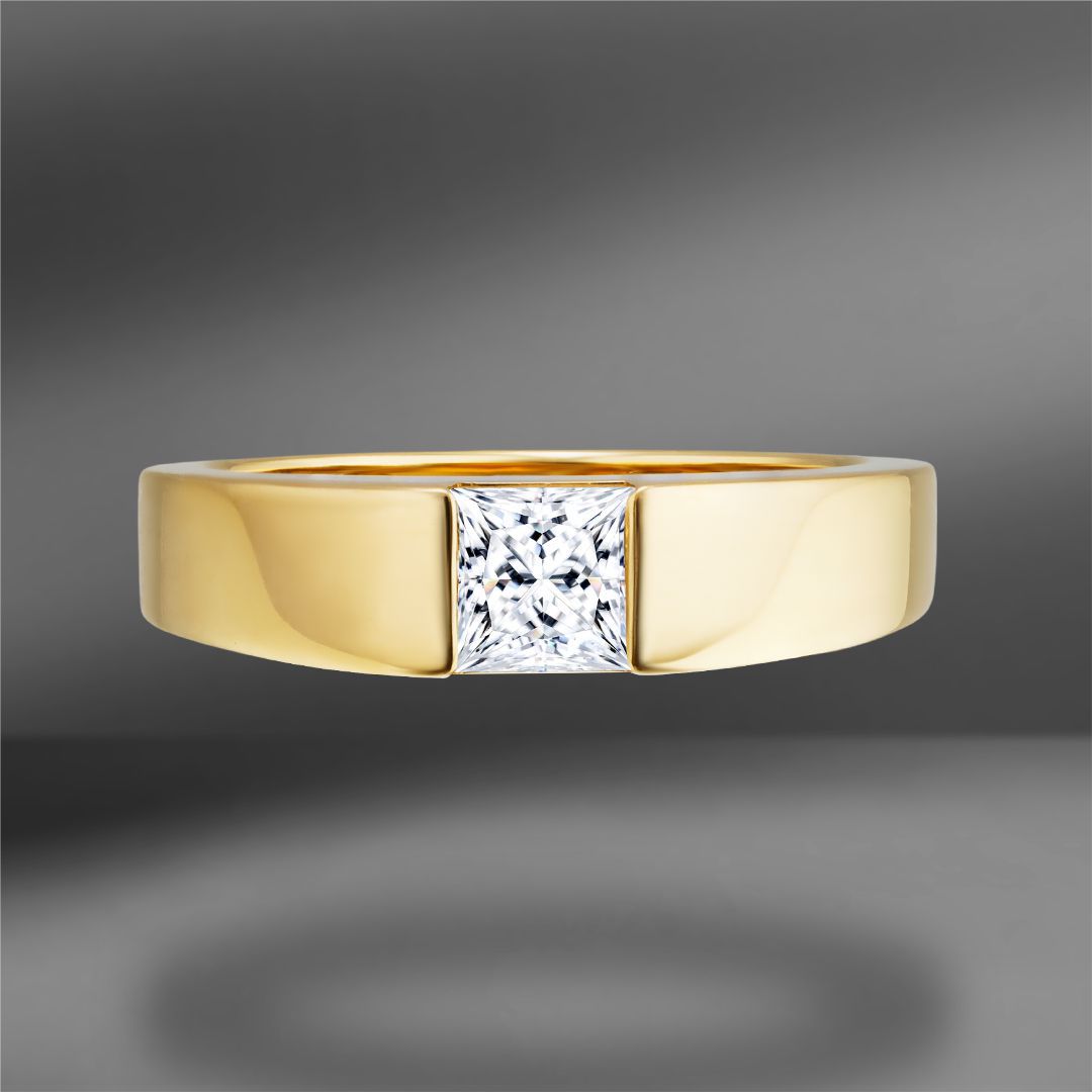 продажа Золотое кольцо Cartier Tank с бриллиантом 1.01Ct в салоне «Emporium Gold»