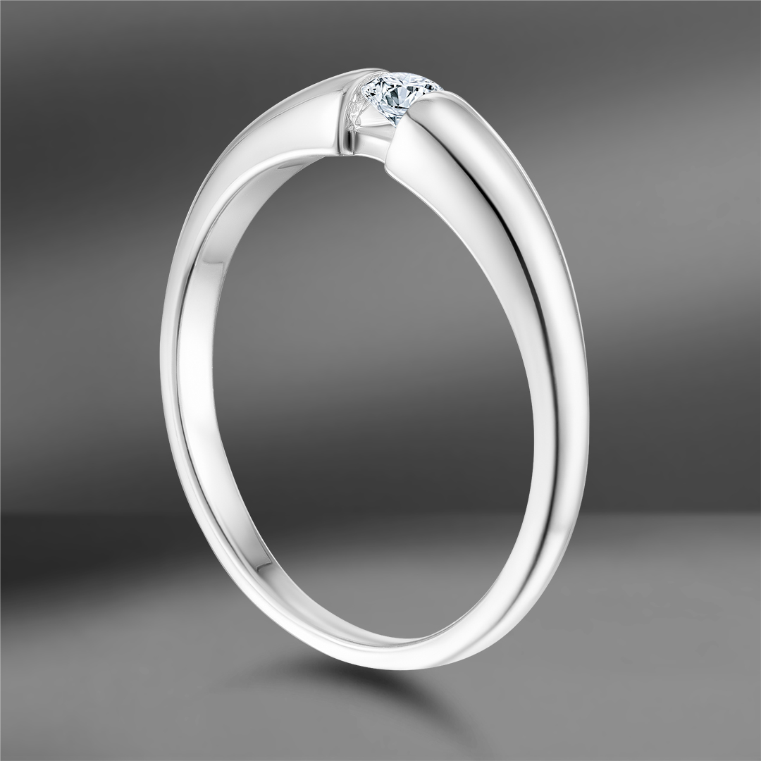 продажа Золотое кольцо с бриллиантом 0.15 Ct (Eu 57) в салоне «Emporium Gold»