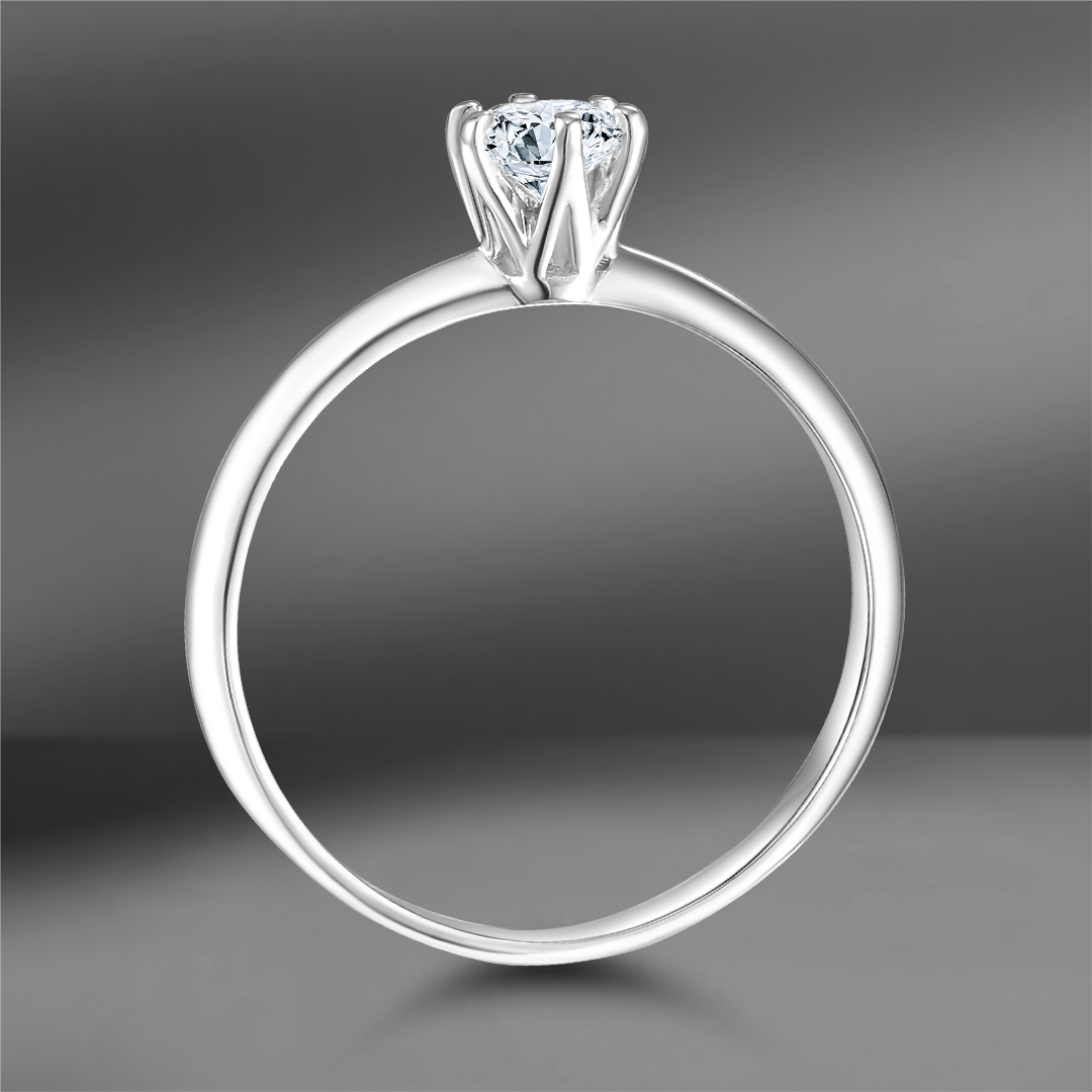 продажа Золотое кольцо с бриллиантом 0.37 Ct (Eu 54) в салоне «Emporium Gold»