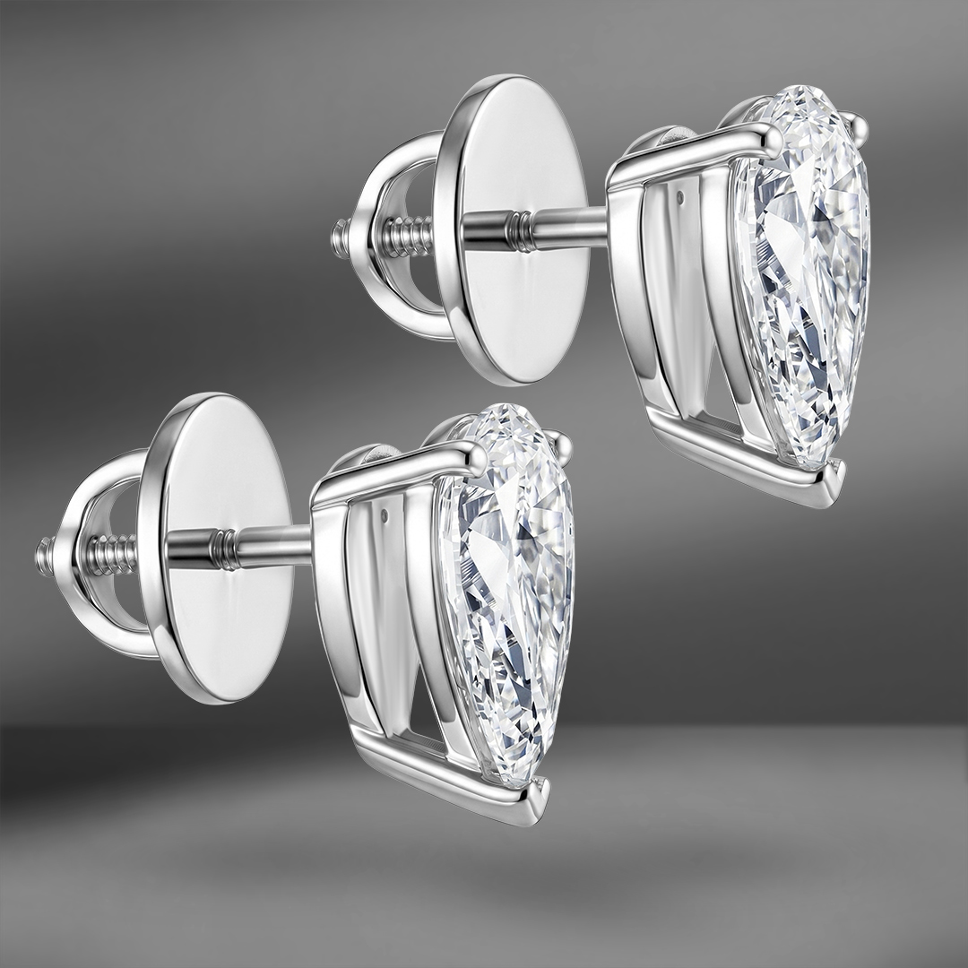 продажа Золотые пусеты с бриллиантами 2.05 Ct в салоне «Emporium Gold»