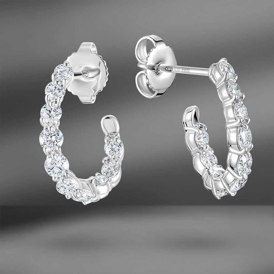 продажа Серьги из платины Tiffany & Co. Inside-out Hoop в салоне «Emporium Gold»