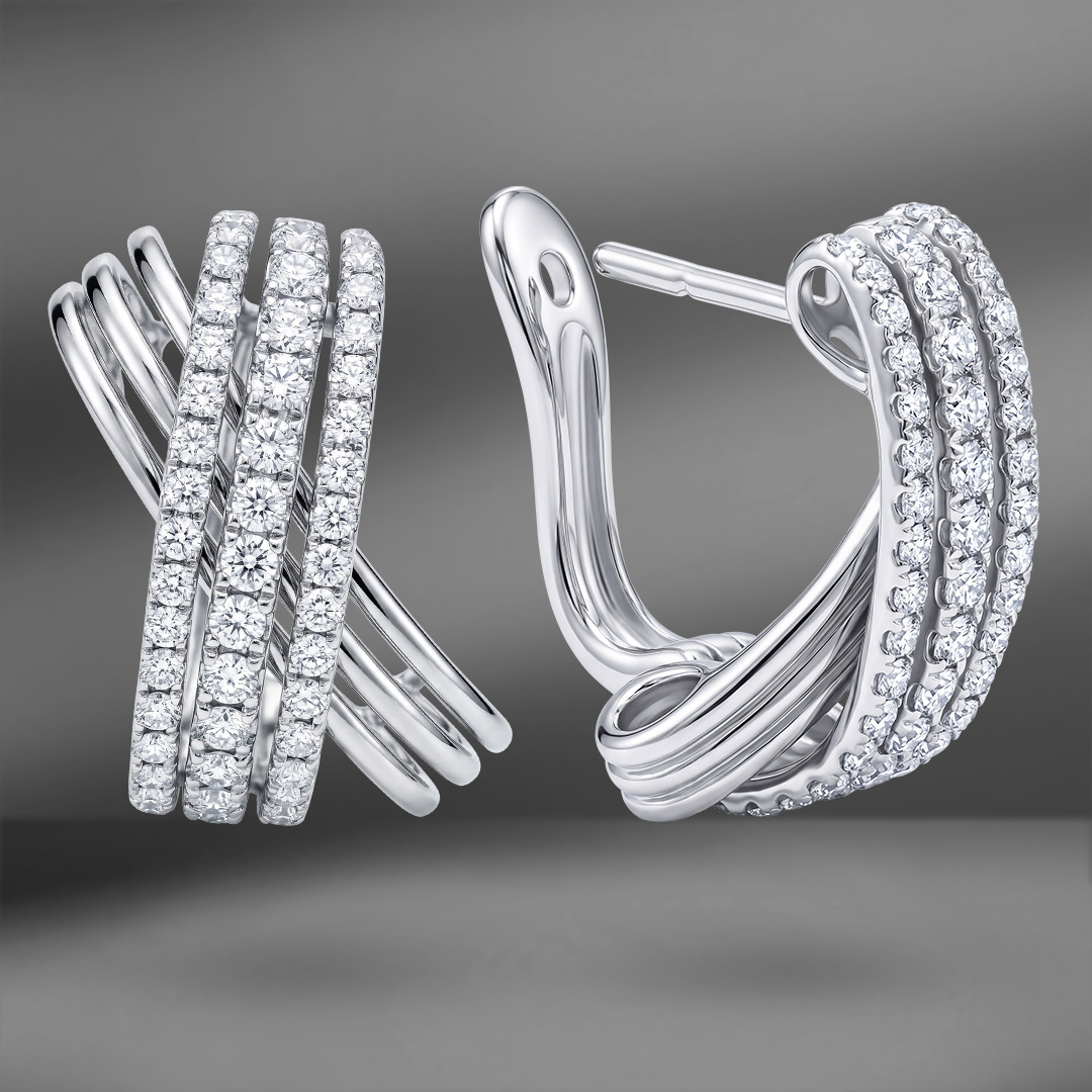 продажа Золотые серьги Emporium Gold с бриллиантами 0.85 Ct в салоне «Emporium Gold»
