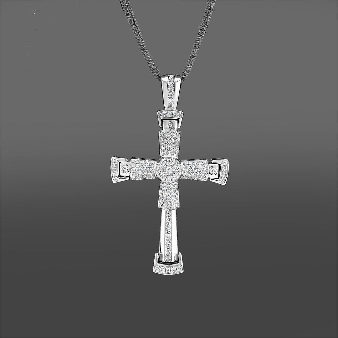 Крест CasaGi с бриллиантами 3.01Ct
