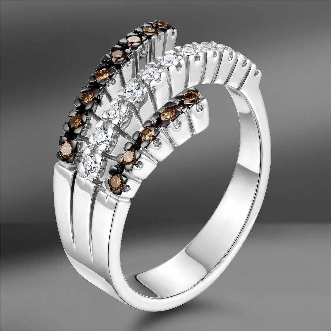 продажа Золотое кольцо с бриллиантами 0.37 Ct (Eu 57) в салоне «Emporium Gold»
