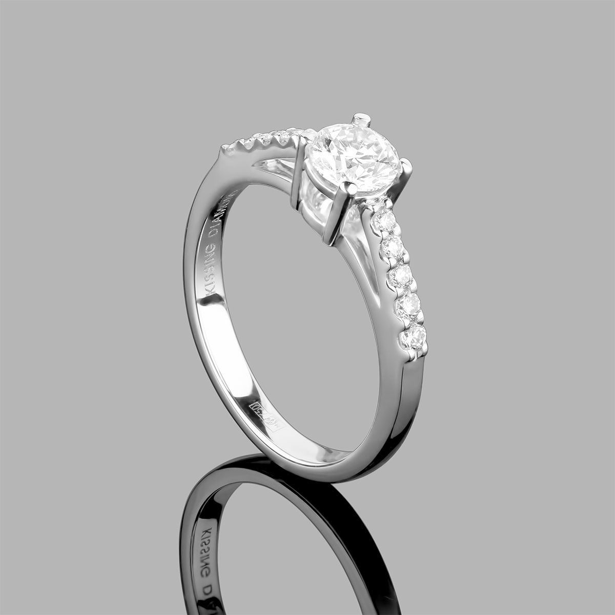 Золотое кольцо Bellini Kissing Diamonds 0.76Ct