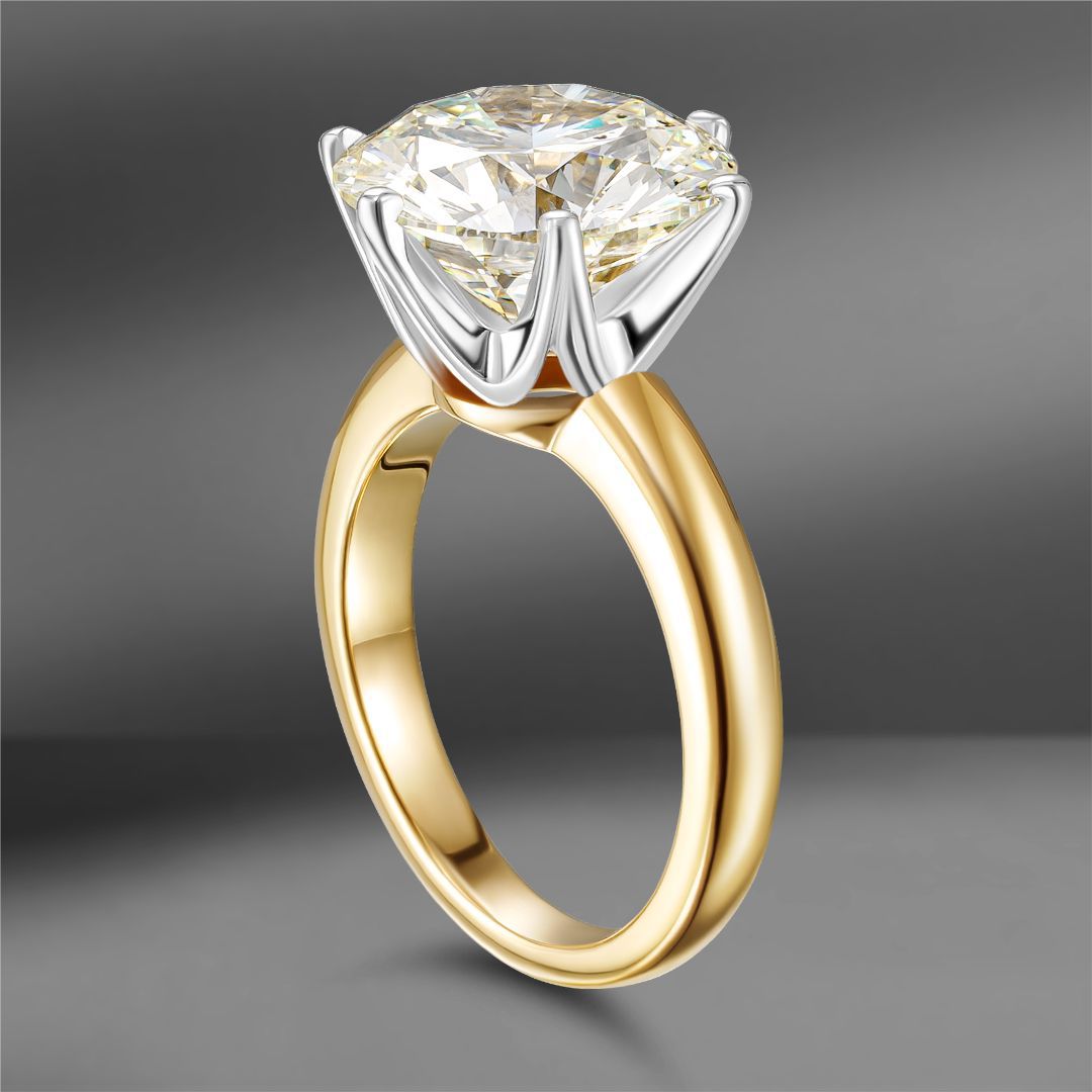 продажа Золотое кольцо с бриллиантом 5.27 Ct в салоне «Emporium Gold»