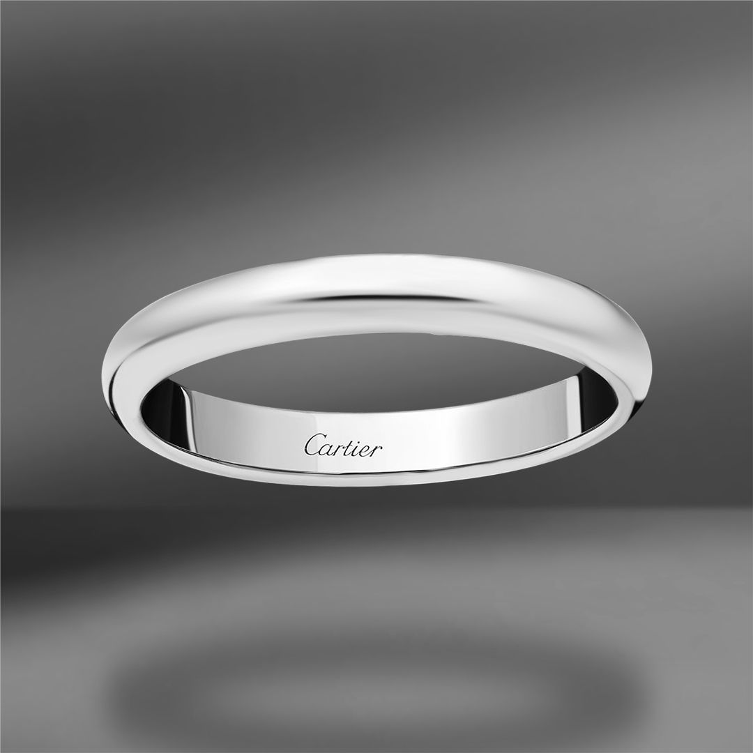 продажа Обручальное кольцо из платины Cartier Size 54 в салоне «Emporium Gold»