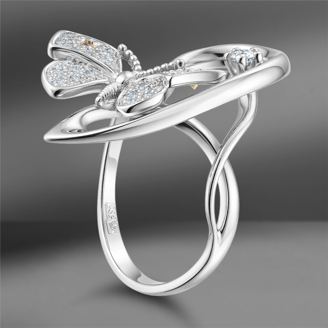 продажа Золотое кольцо Emporium Gold с сапфирами и бриллиантами в салоне «Emporium Gold»