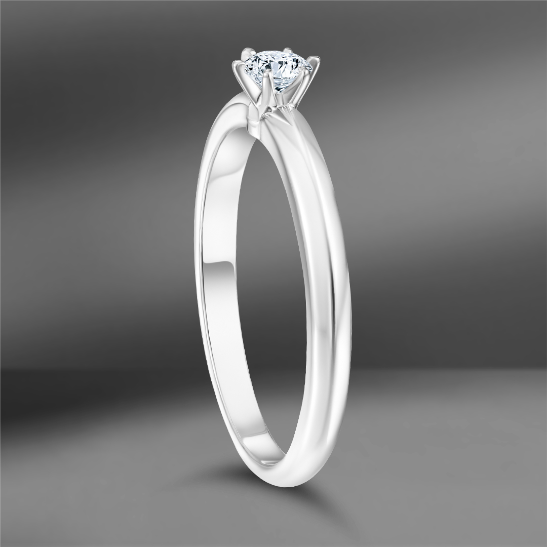 продажа Кольцо из белого золота с бриллиантом 0.23 Ct  в салоне «Emporium Gold»